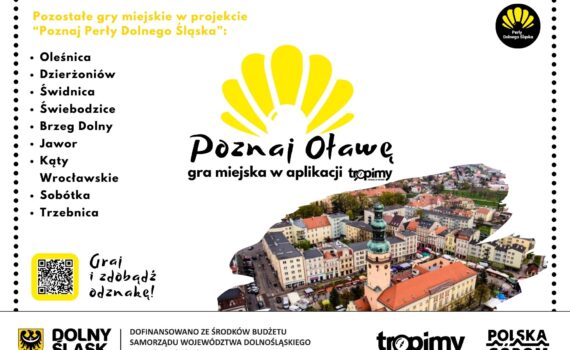 plakat gry mobilnej poznaj Oławę
