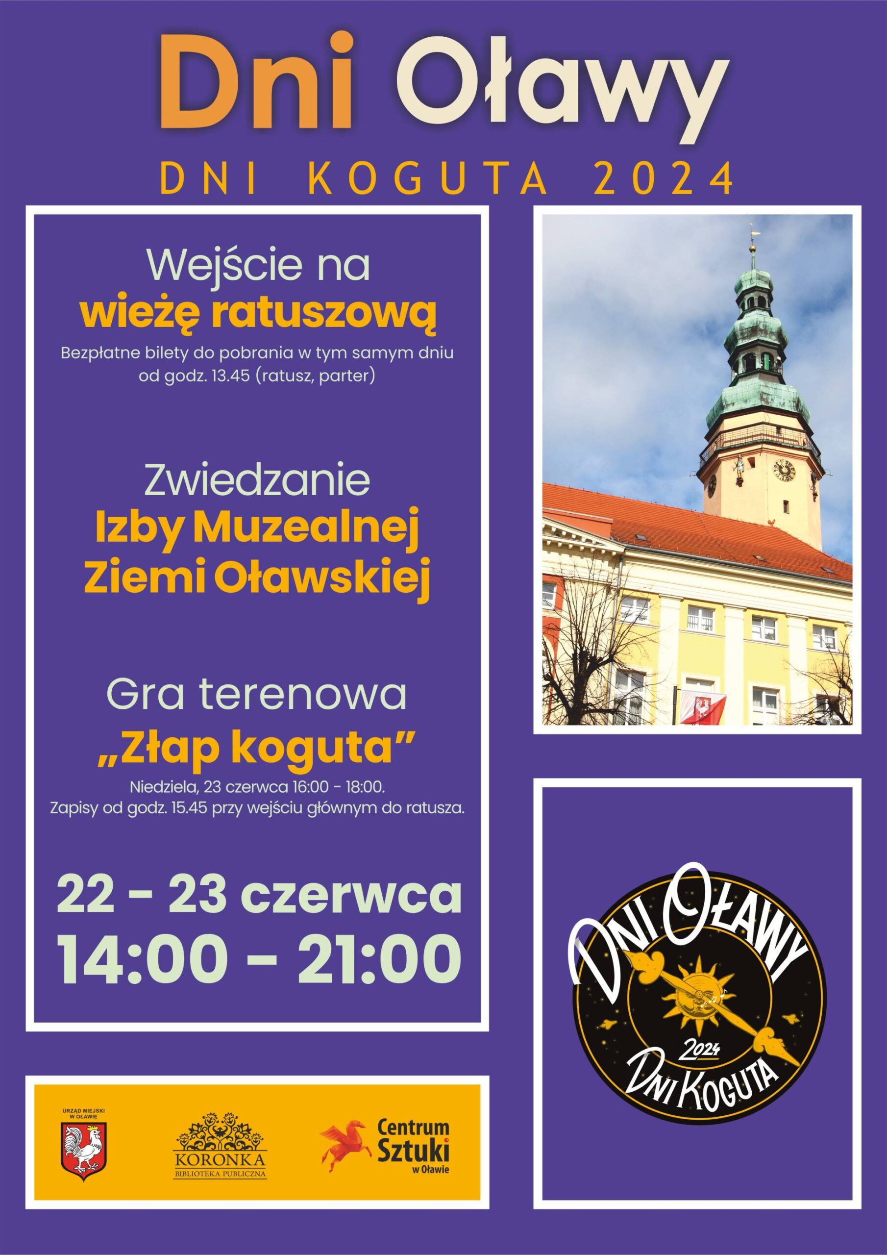 Dni Oławy Dni Koguta 2024 - plakat