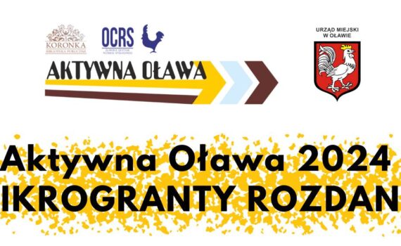 plakat Aktywna Oława, granty na 2024 rozdane
