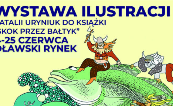 plakat wystawy "Skok przez Bałtyk"