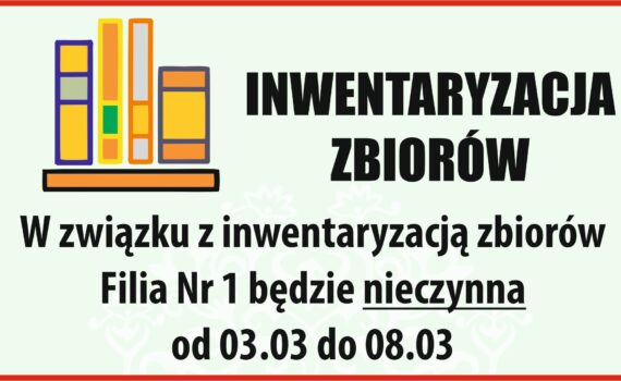 inwentaryzacja zbiorów w Filii Nr 1