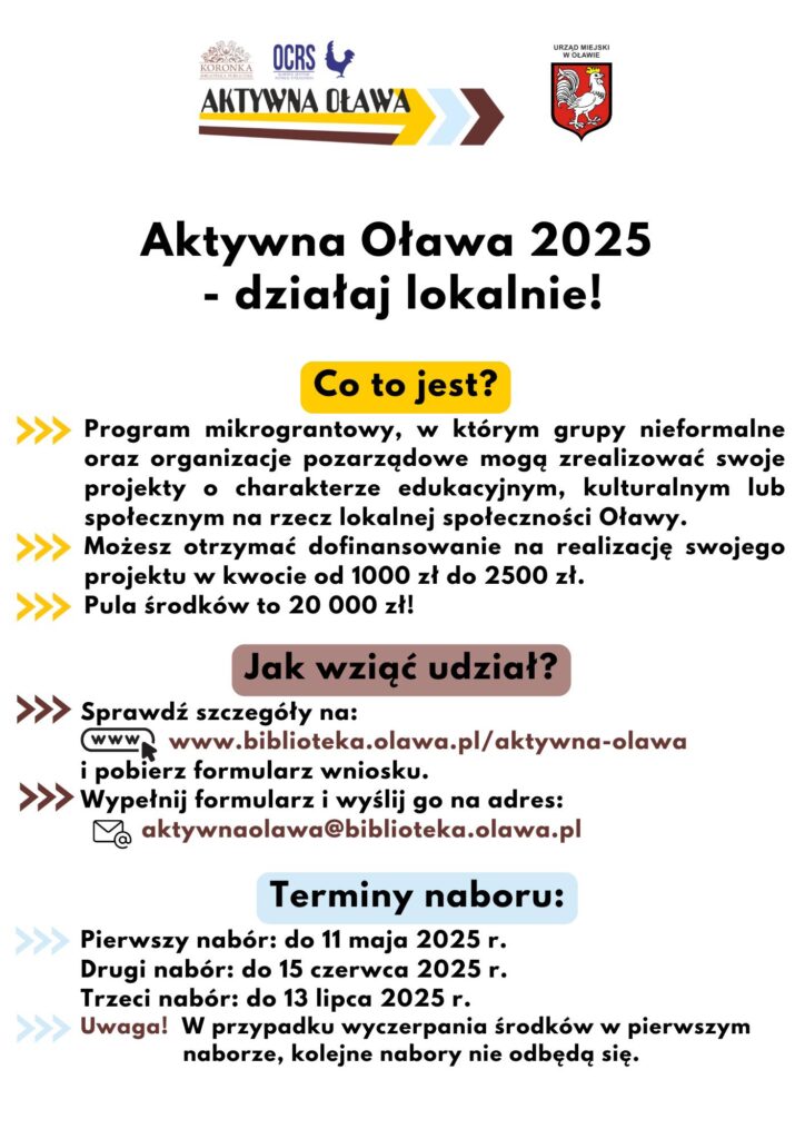 plakat programu Aktywna Oława