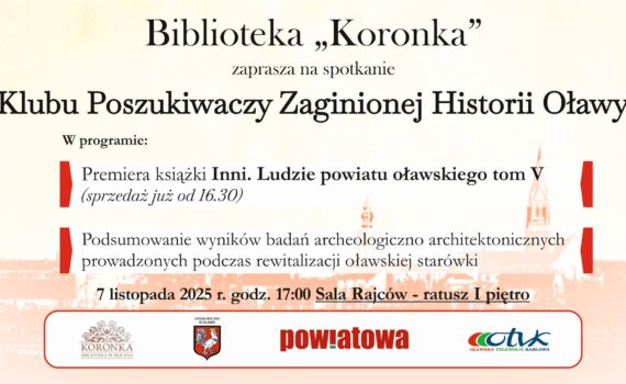 spotkanie klubu poszukiwaczy zaginionej historii Oławy