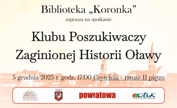 spotkanie klubu poszukiwaczy zaginionej historii Oławy