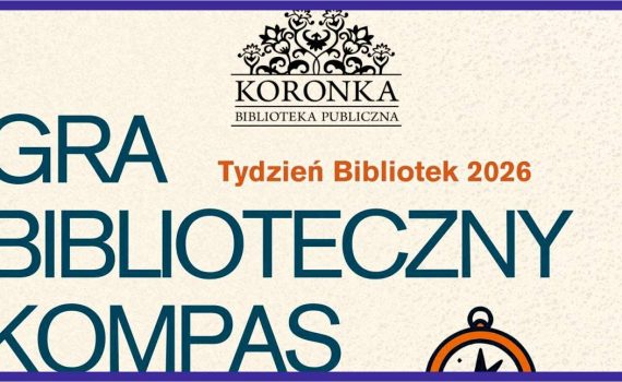 plakat gry biblioteczny kompas