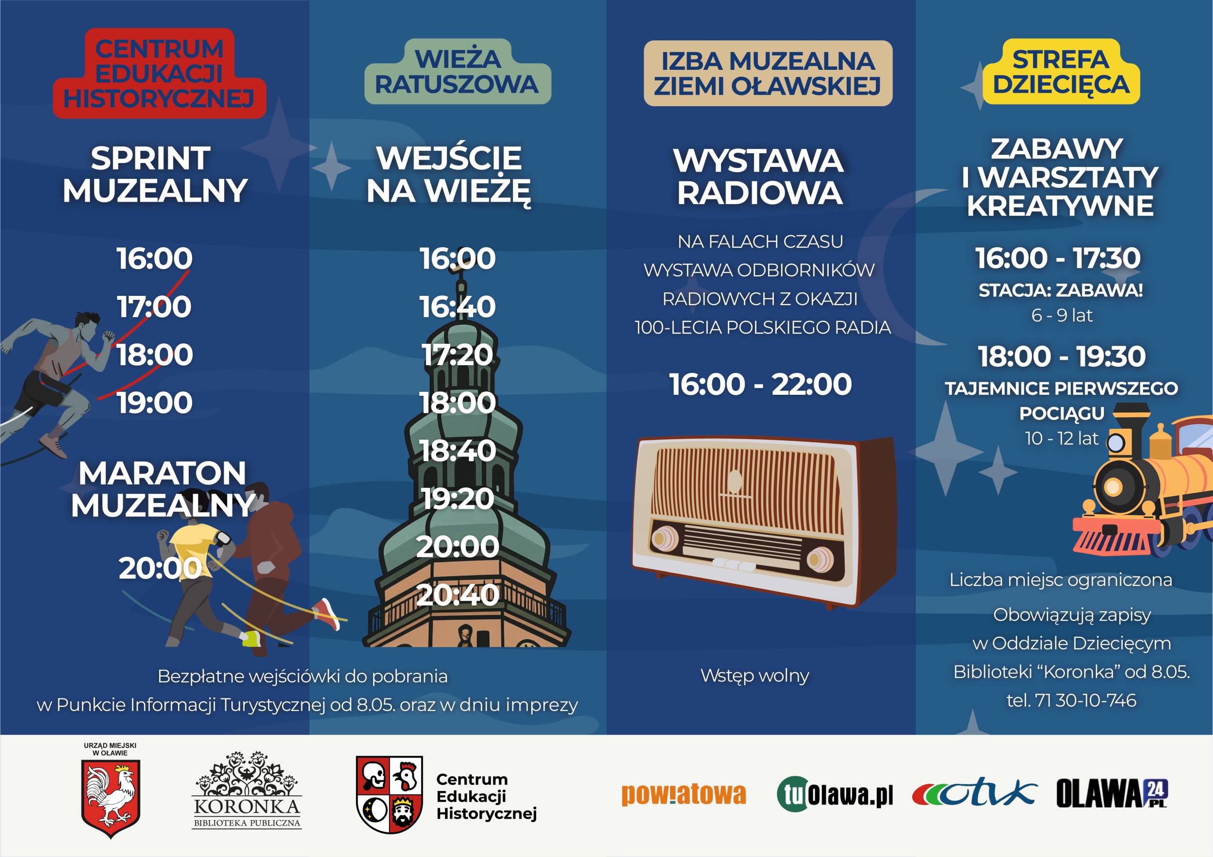 plakat oławskiej nocy muzeów 2026