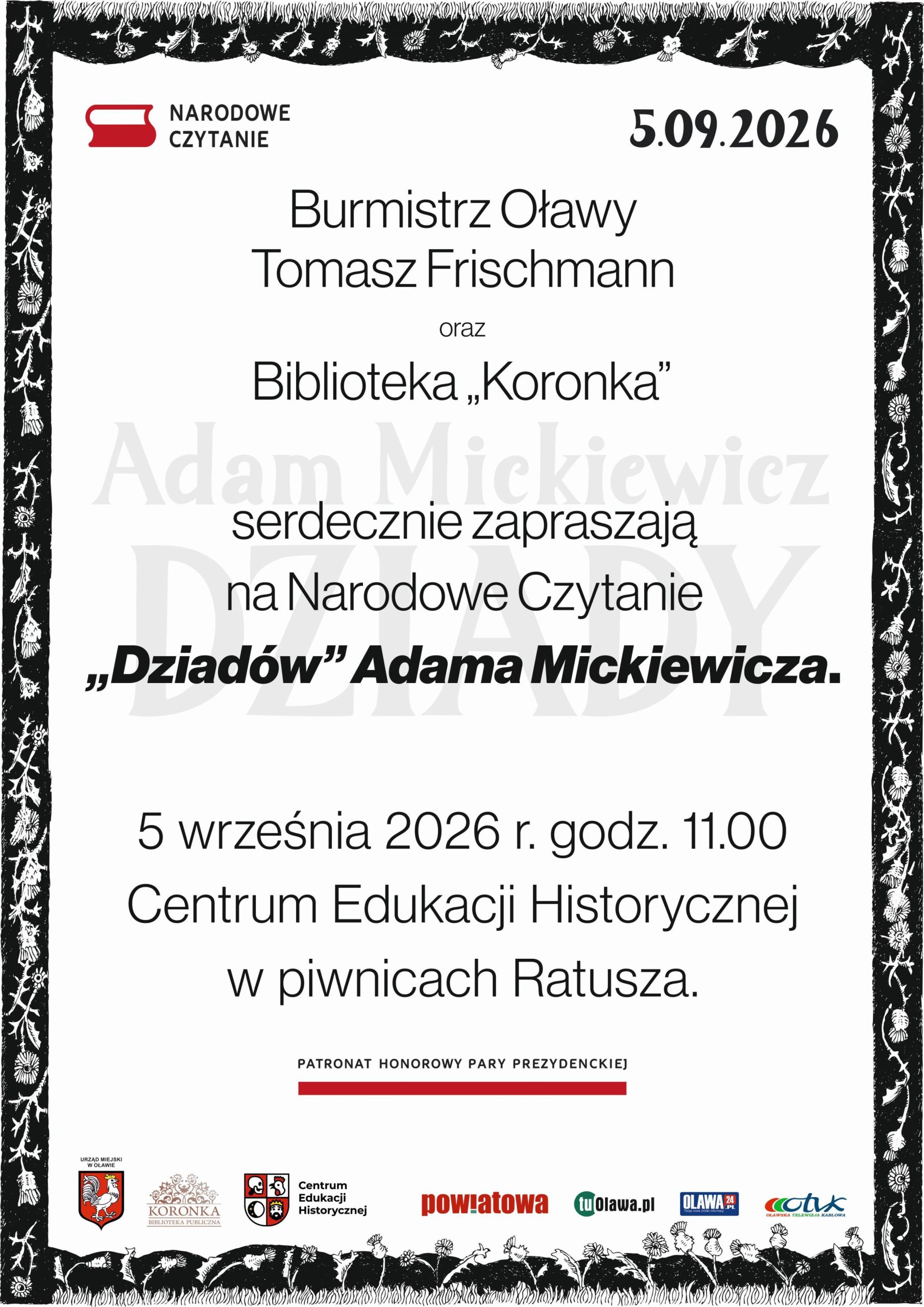 plakat Narodowego Czytania 2026